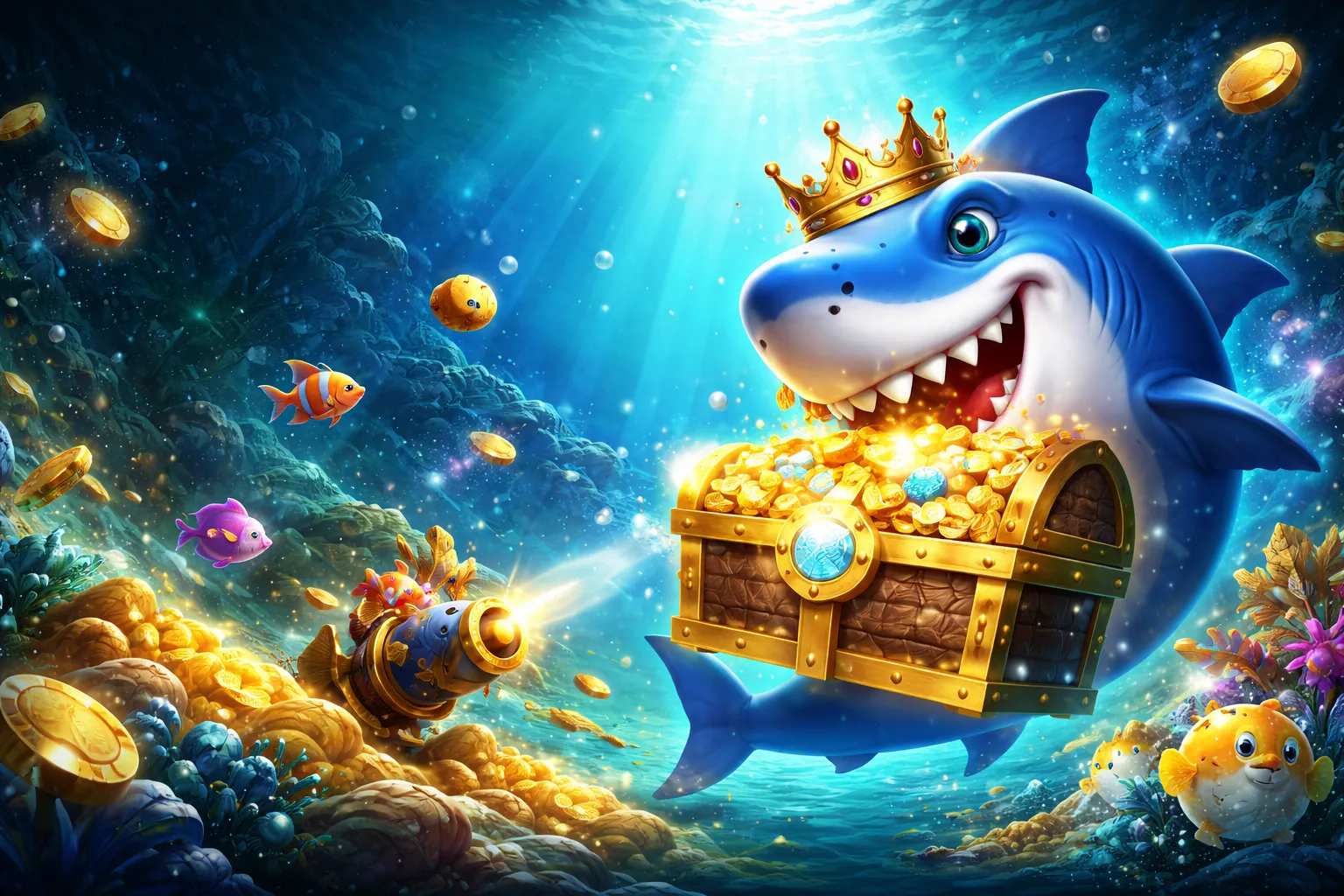 Giao diện game bắn cá k9cc info với đồ họa sống động
